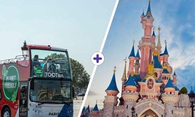 Tootbus Paris Hop-On, Hop-Off & Disneyland Paris Ticket