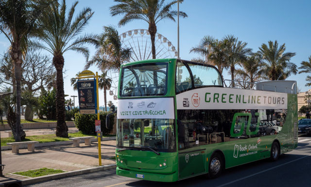 Tour xe buýt mui trần Hop-On Hop-Off Greenline Civitavecchia