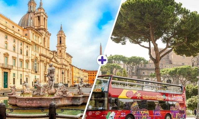 Vé tham quan thành phố Rome Hop-On, Hop-Off và tham quan Đền Pantheon kèm hướng dẫn bằng âm thanh