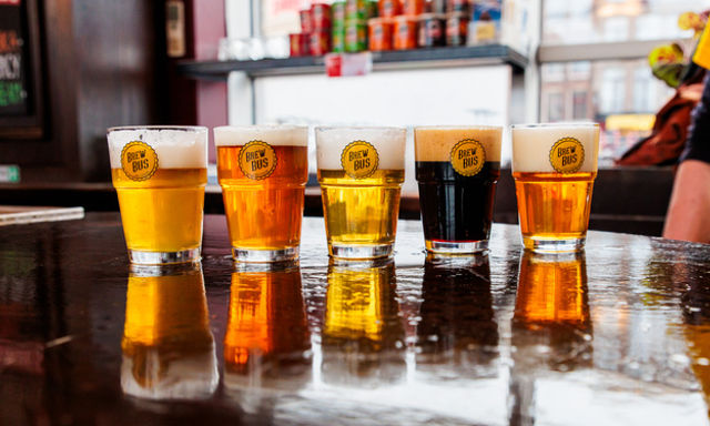 Guided Craft Beer Tasting with Cheese and Sausage