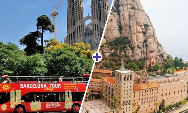 Tour tham quan thành phố Barcelona Hop-on, Hop-off + Tour Montserrat