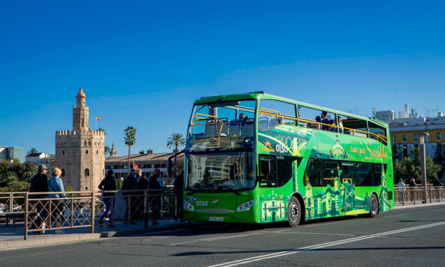 Tour xe buýt tham quan Sevirama Seville (màu xanh lá cây)