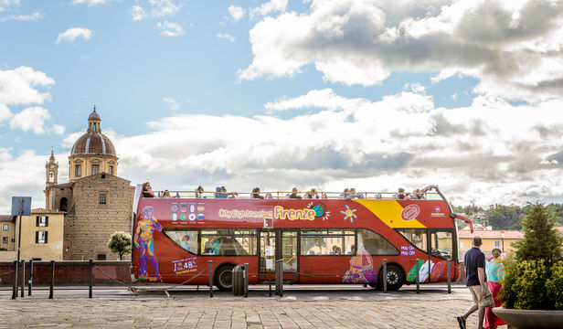The lively red city sightseeing bus, a beacon of excitement in Florence City, offers a convenient and immersive way to discover the city's treasures.