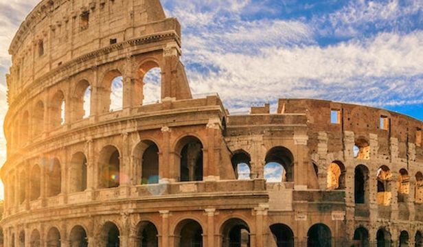 A brilliant photo of Colosseum captures the intricate detail of the iconic charm of Rome, enticing viewers with its timeless allure.