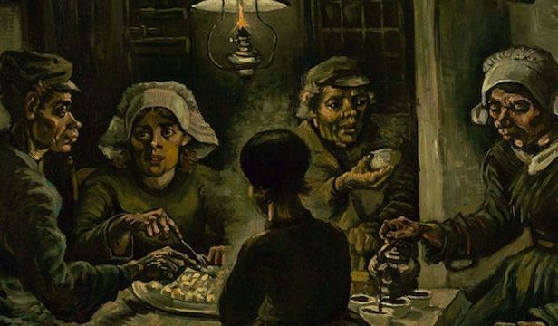 Within the renowned Van Gogh Museum, an image unveils a magnificent portrait, captivating visitors with its sheer beauty.