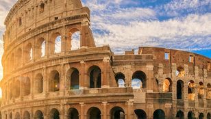 A brilliant photo of Colosseum captures the intricate detail of the iconic charm of Rome, enticing viewers with its timeless allure.