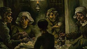Within the renowned Van Gogh Museum, an image unveils a magnificent portrait, captivating visitors with its sheer beauty.