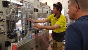 Eager tourists thrilled to sample beer during the tour of 3 Craft Breweries in Hunter Valley, embracing the unique experience.