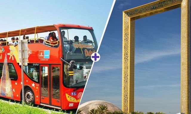 City Sightseeing Dubai: Hop-On, Hop-Off + Dubai Frame Ticket